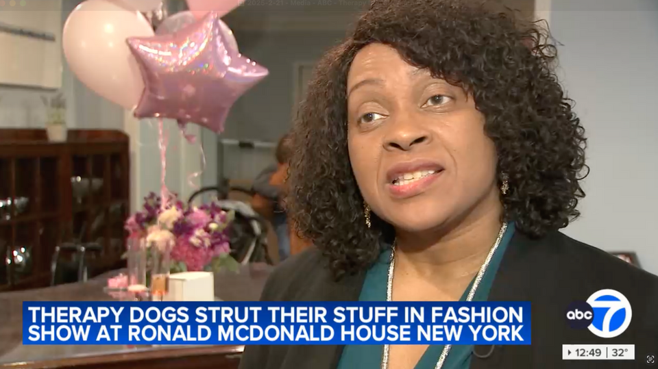 Local ABC News Covers Therapy Dog Fashion and Talent Show art RMH-NY